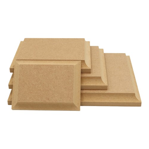 Wooden mdf rectangle - wooden, plaque