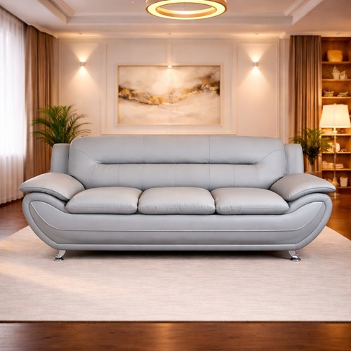 Modern faux leather sofa - faux,