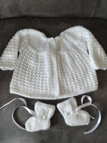 Hand knitted matinee - matinee, jacket