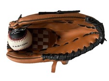 ADULT BASEBALL MITT & BALL
