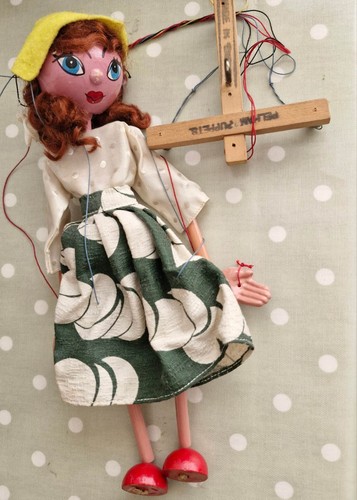 Wooden marionette vintage - wooden,