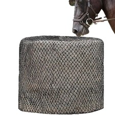 XXXL Round Bale Hay Net 10 By 10 Ft Slow Feeder 2.5 Inch Mesh Horse Haylage Net