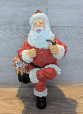 Vintage stocking holder santa - holder,