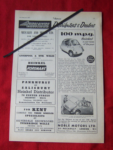 Heinkel micro car bubble plus - micro,