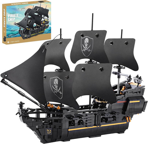 Pirate ship building block - building,