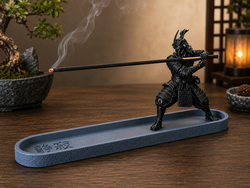 Samurai incense holder burner - samurai,