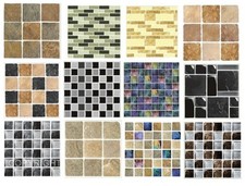 Mosaic tile stickers stone Kitchen bathroom peel stick transfers- CUSTOM SIZES
