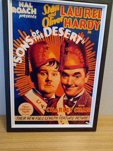 Laurel and hardy framed print - laurel,
