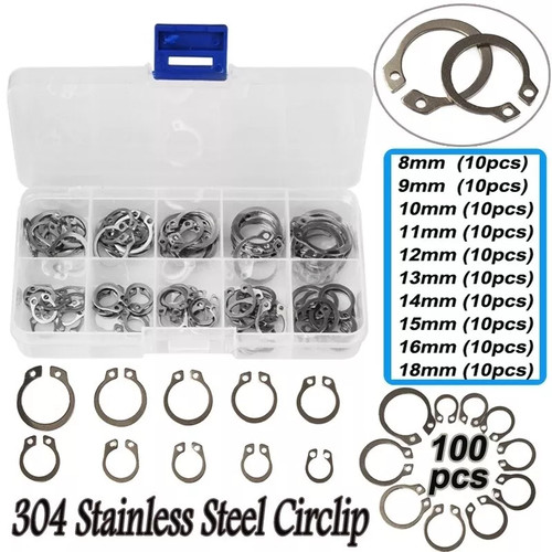 100pc circlip set external - 100pc,