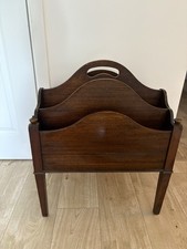 Vintage Mahogany Magazine Rack