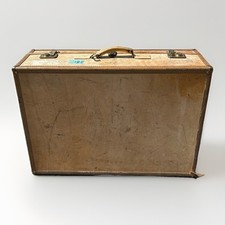 Vintage Hartmann Skymate Luggage Suitcase Trunk with Yale Key - 21”x18”x9”