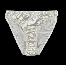 Retro Satin Panty Ivory S