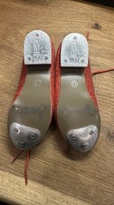Girls Red Glitter Tap Dance