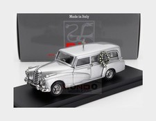 1:43 RIO Mercedes Benz 300D Hearse Carro Funebre Funeral Car 1960 Silver RIO4739