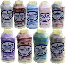 Marathon Machine Embroidery Thread Space Dyed Ombre Multi Thread Spool 1,000m