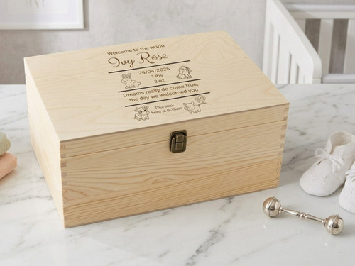 Personalised baby memory box - baby,