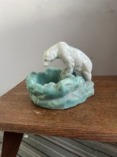 Vintage Art Deco 1930s Ditmar Urbach Polar Bear Decorative Bowl Ashtray Ornament