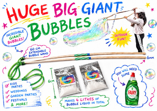 Huge big giant bubble powder - big,