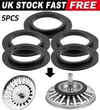 5 Pcs Basket Strainer Plug Waste Washer Only Seal For Kitchen Sink Plug - UK