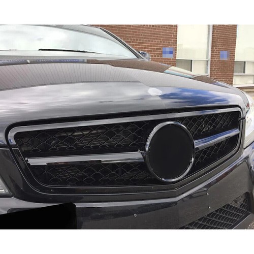 Gloss black front bumper - front,