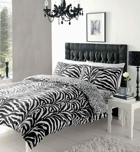 Luxurious zebra black - zebra, black/white