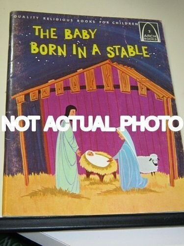 Baby born stable arch - baby, in