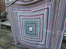 Vintage Large Crochet Blanket