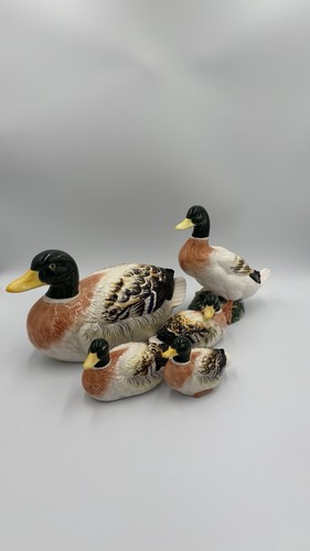 Vintage hand painted mallard - hand-painted,
