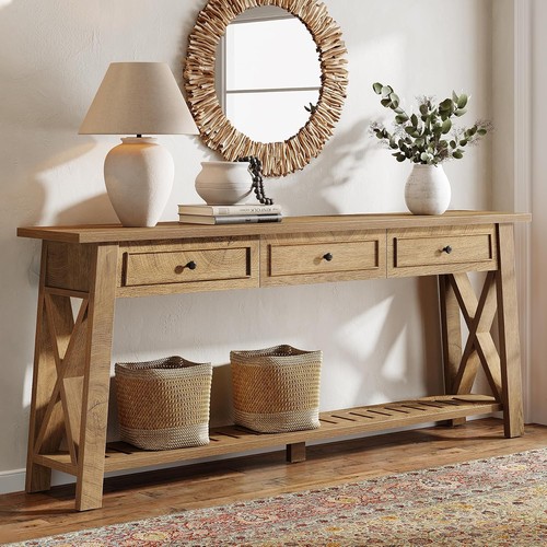 Farmhouse wood console - wood,