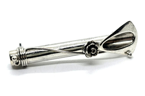 Vintage sterling silver rose - vintage,