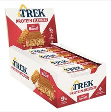 TREK High Protein Flapjack Biscoff - Plant Based - Vegan Snack - 50 g x 16 bars