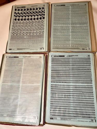 Over sheets letraset - sheets,