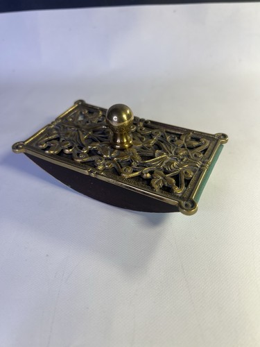 Vintage ornate cast brass - ornate,