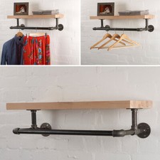 Pipe Clothes Rail Wall Mounted