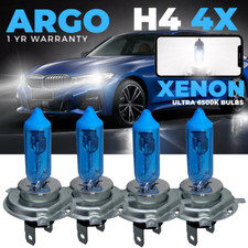 4x H4 100w Xenon White Super