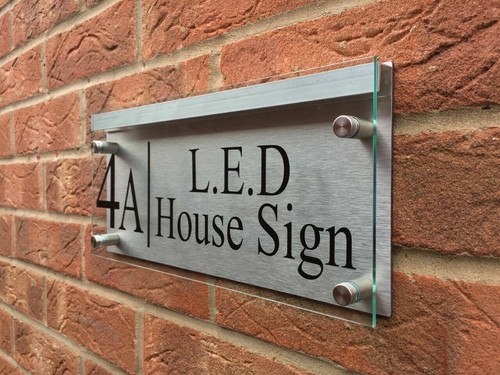 Modern house sign plaque - modern, door