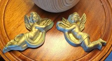 Vintage Gold Plaster Cherubs