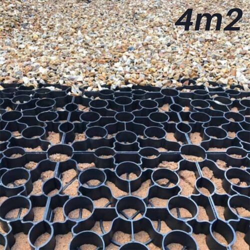 Grid black 4m2 gravel - gravel,