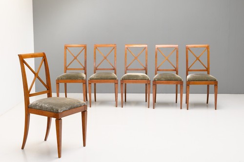 Set six dining chairs - six,