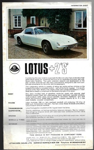 Lotus plus 1969 1970 - plus, uk