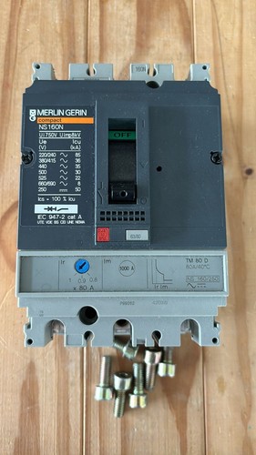 Merlin gerin amp 80a mccb - merlin,