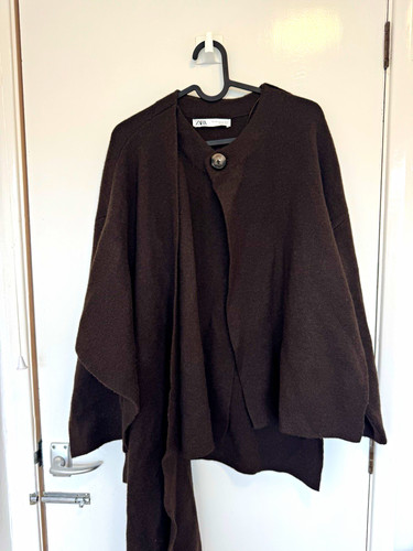 Zara viral cape poncho knitted - viral,