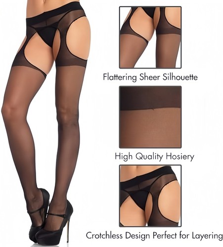 Open crotch crotchless sheer