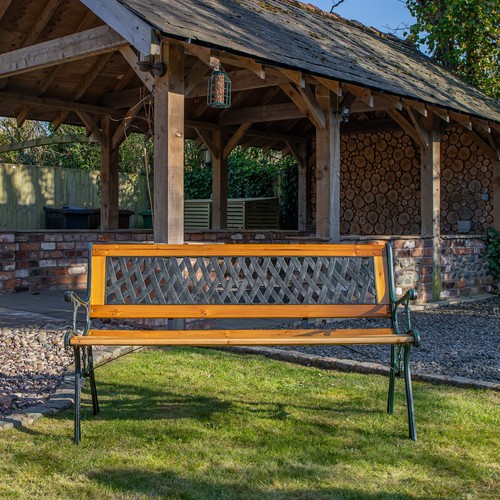 Seater outdoor wooden cast - 2,