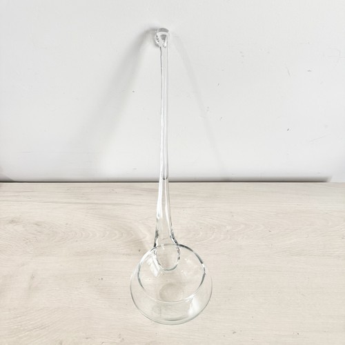 Handblown glass punch bowl - handblown,