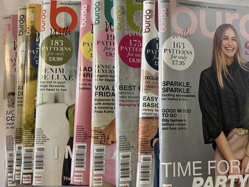 Burda magazine with sewing - 9x,