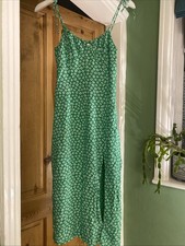 H&M Green Floral Midi Dress