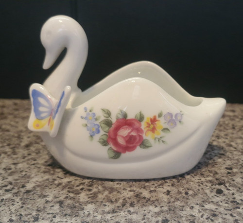 Swan trinket dish - trinket, ornament