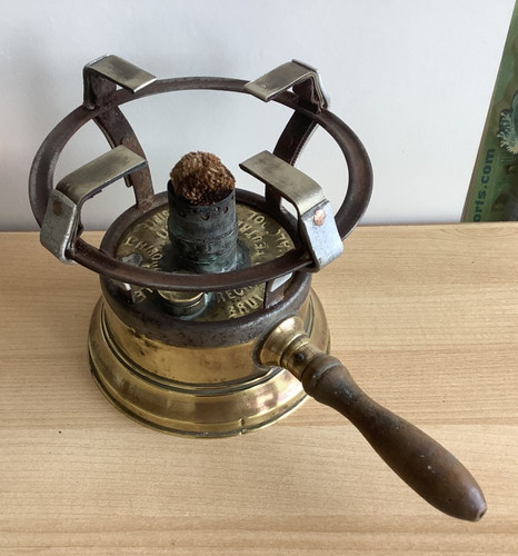 Vintage french brass - brass, oil
