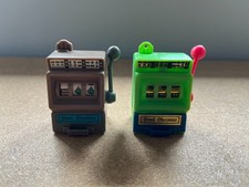 2 x VINTAGE ONE ARM BANDIT PENCIL SHARPENERS - FREE UK POSTAGE!!